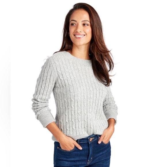 Vineyard Vines Plaited Cashmere Coral Lane Sweater X-small - Picture 1 of 12